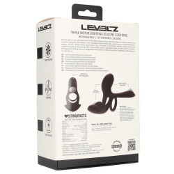 Levelz Cockring avec étui vibrant Vibracock 10 Vibrations